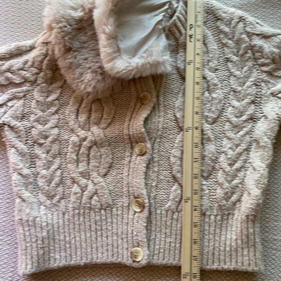 Mango MNG wool blend  COZY  BEIGE cardigan - Picture 12 of 12